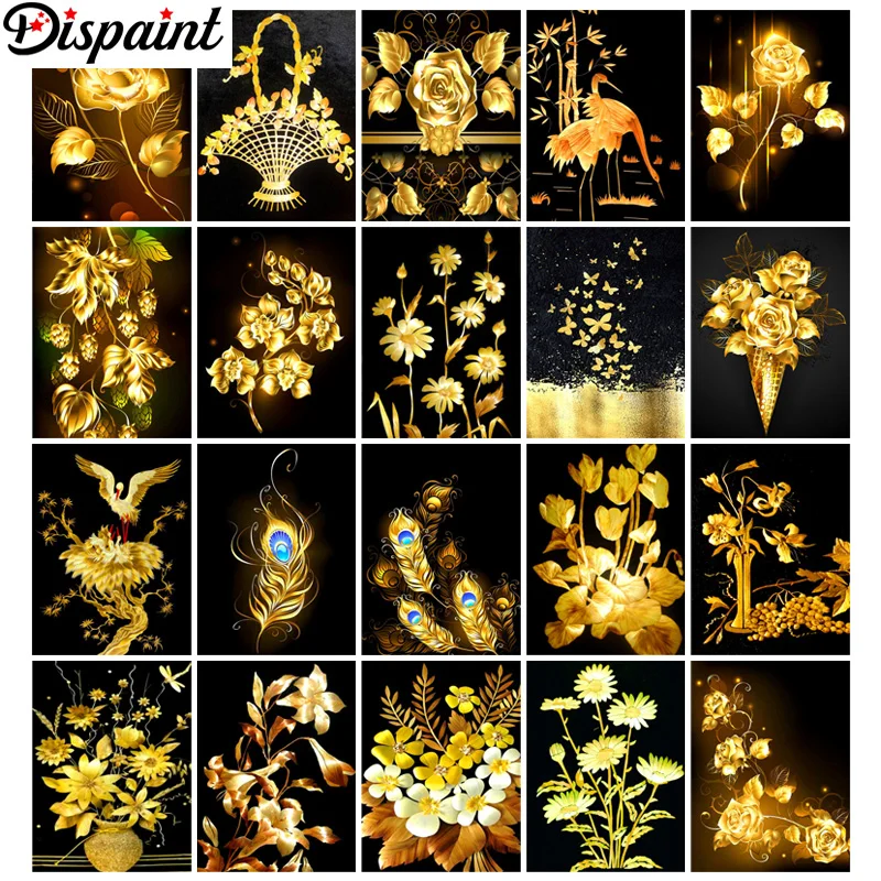 

Dispaint 5D Алмазный Узор страз вышивка алмазная живопись своими руками вышивка крестиком «пейзаж с цветком Павлин» Алмазная вышивка