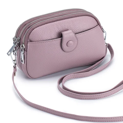 Женская сумка-мессенджер из натуральной кожи, качественный клатч через плечо, стильная модная трендовая дамская сумочка двойного назначения для отдыха