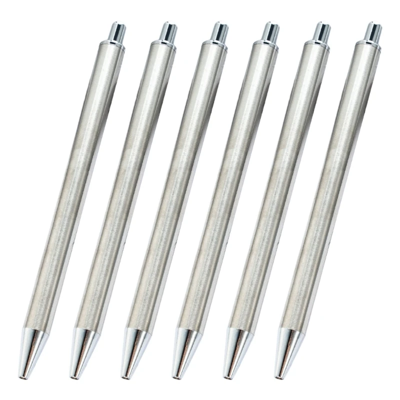 6 шт. выдвижная шариковая ручка для бизнеса подписания кончик 1 0 мм гладкий письма