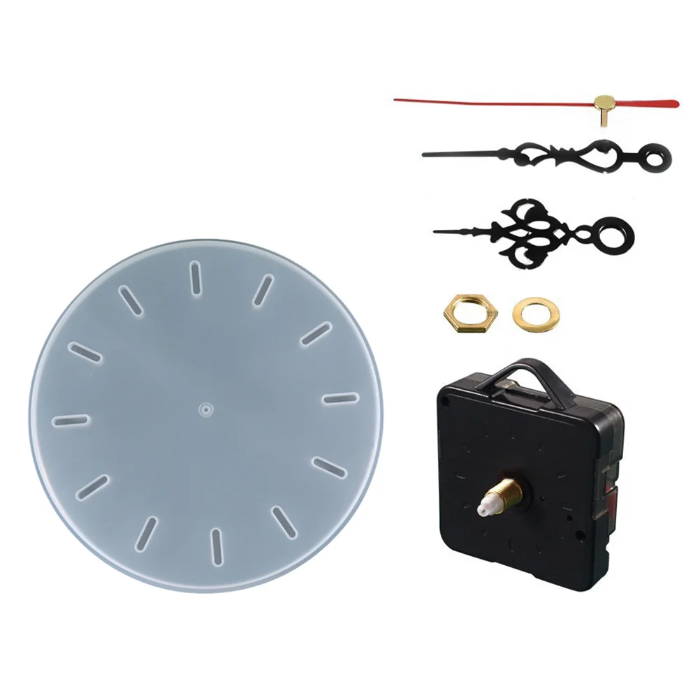 

1 Set Mold Clock Mold With Dial Plate Desktop Adornment Mold Wall Clock DIY Mold for Shop Kids Projects