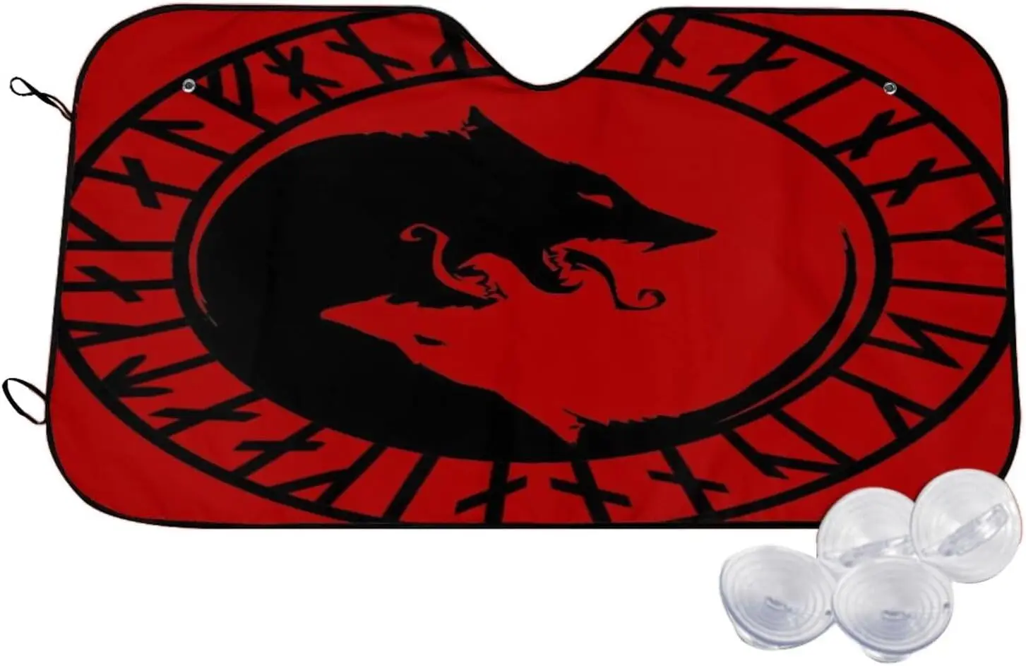 

Vikings Wolf мифологический символ солнцезащитный козырек для переднего окна для большинства моделей внедорожников-седанов блоки для грузовиков с УФ-лучами сохраняют прохладу ваш автомобиль