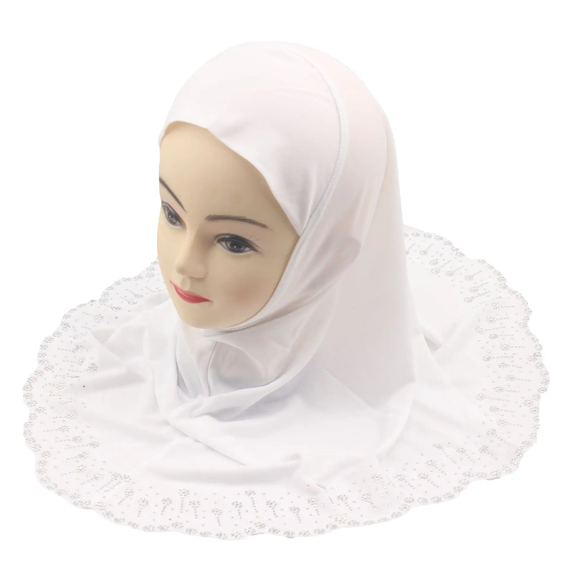 Мусульманский детский хиджаб для девочек исламский головной платок с