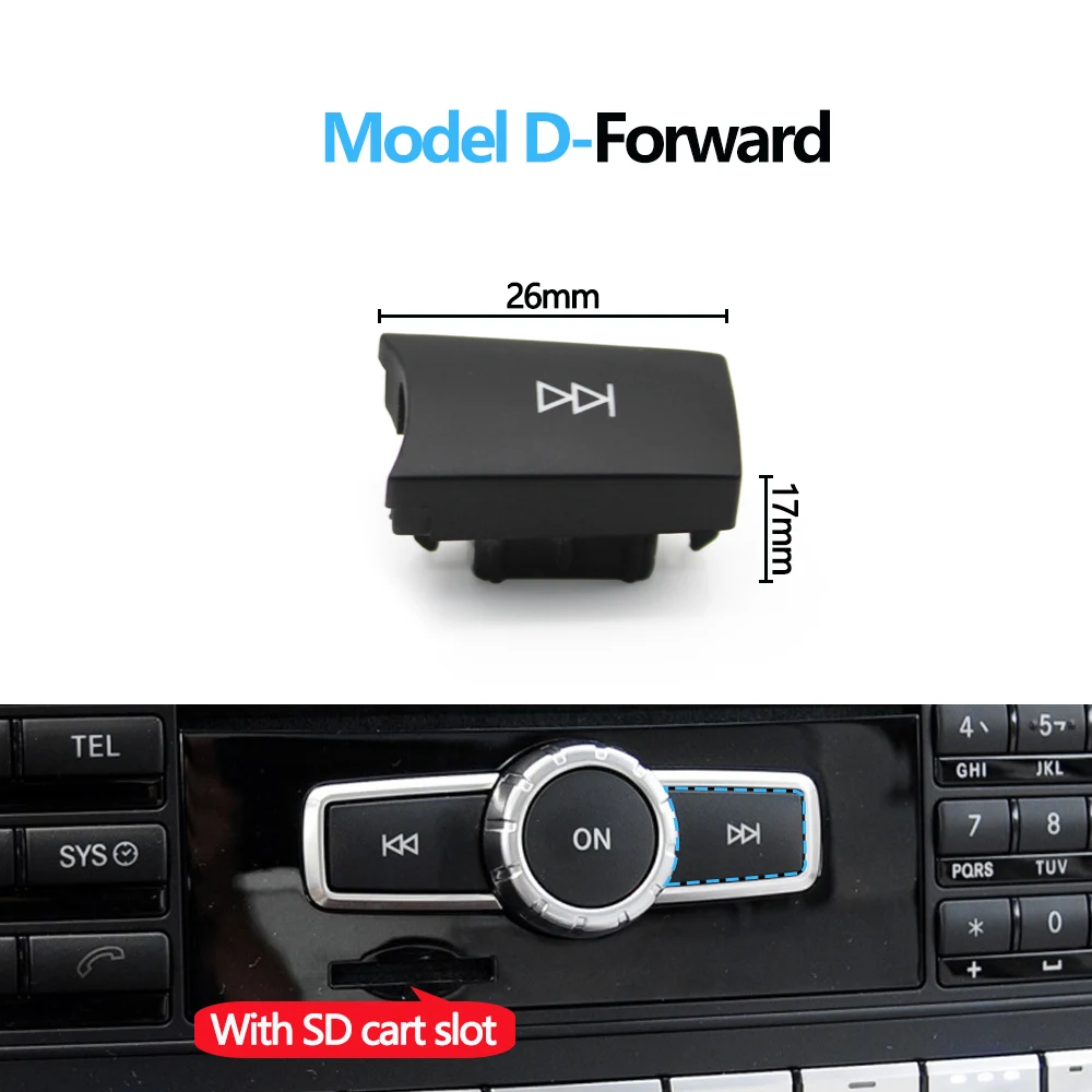 

Автомобильный CD-аудиовоспроизведение, кнопка вперед и назад, крышка для Benz C GLK ML GL E CLS Class W204 X204 W218 W212 W176 W156 W172 W246