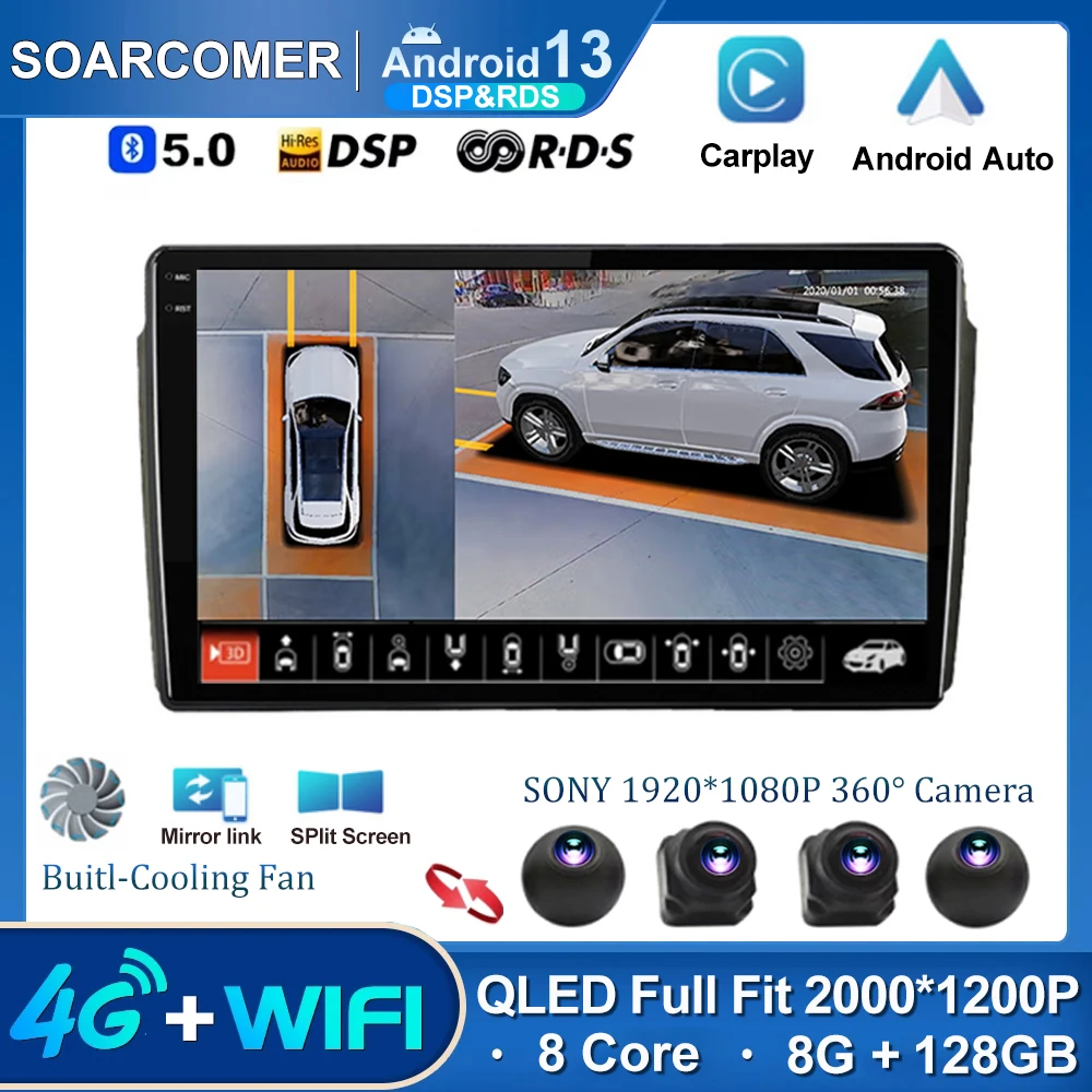 

Автомагнитола на Android 13 Для SSANGYONG Rexton 2002 - 2006 IPS DSP навигация GPS Carplay мультимедийный видеоплеер стерео 2din