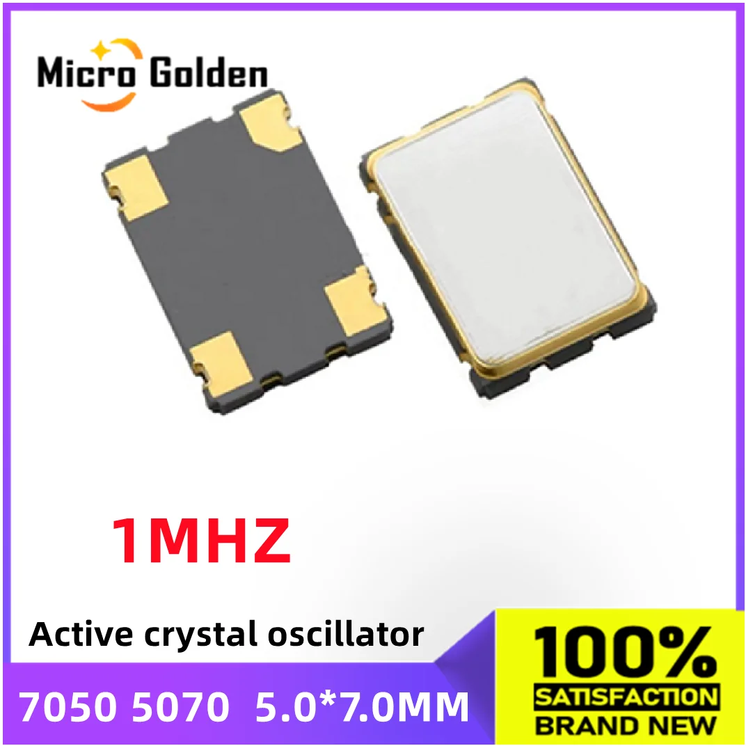 (5 шт.) 1M 1 МГц 1,000 M 1,000 МГц 5070 7050 SMD активный кварцевый генератор OSC 4-контактный 5.0x7.0мм, Кварцевые генераторы