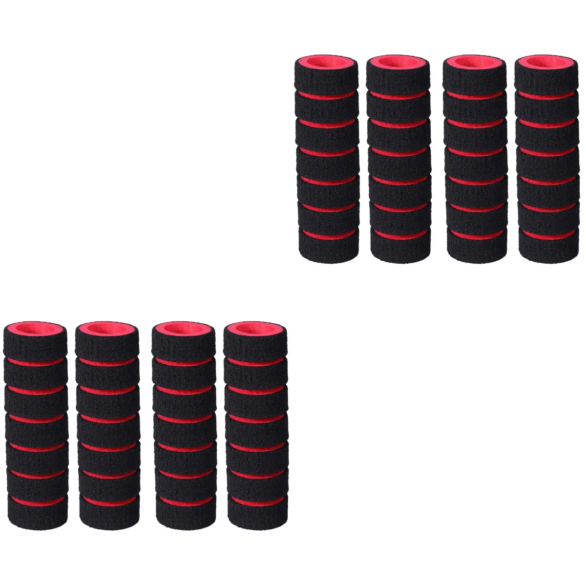 

4 Pairs Handlebar Cover Handle Grips Sponge Non-Slip Handle Grips for Bike Racing Motorcycle (Red)