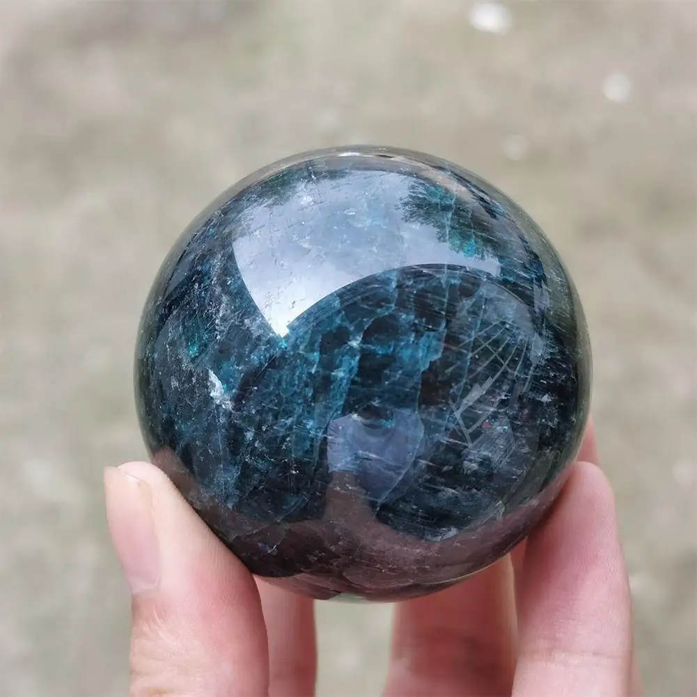 

Natural Blue Apatite Ball Stones Sphere Quartz Crystal Mineral Healing Natural Stones And Minerals For Home Decoration Gift H8u6
