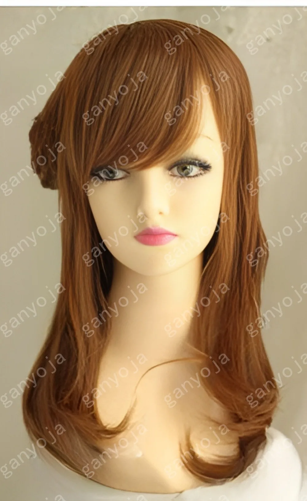 Стильный парик для костюма коричневые Средние Длинные Синтетические волосы