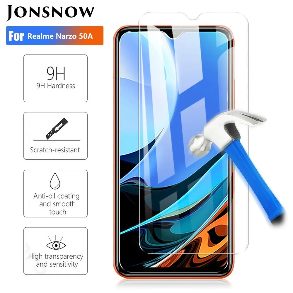 

2pcs Tempered Glass for Realme C21Y C35 C11 C21 C25S C33 C30S C30 Glass Clear HD Film 9H Explosion-proof Screen Protector