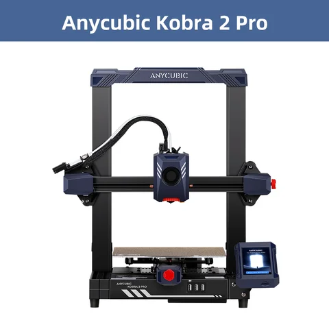 ANYCUBIC Kobra 2 Pro, максимальная скорость печати 500 мм/с, 3d-принтер FDM, 25-точечное автоматическое выравнивание, размер печати 9,8 x 8,7 x 8,7 дюйма