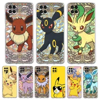 umbreon pokemon phone case for samsung galaxy a51 a71 a21s a12 a11 a31 a41 a52s a32 a01 a03s a13 a22 5g silicone clear cover