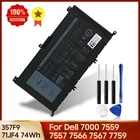 Натуральная Батарея 357F9 71JF4 для Dell Inspiron 15 