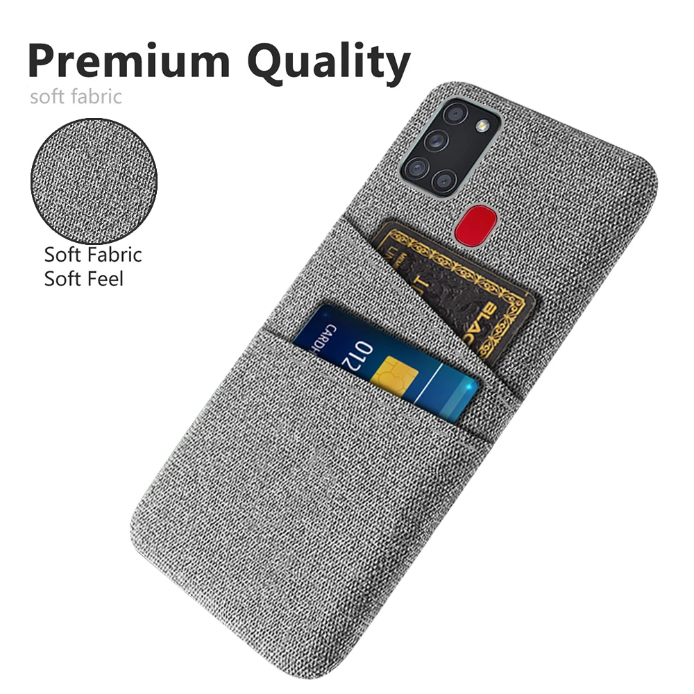 

For Samsung A21S A22S A52S Coque For Samsung A21S Case for Samsung Galaxy A21S A 21S A21 S Dual Card Fabric Cloth Luxury Cover