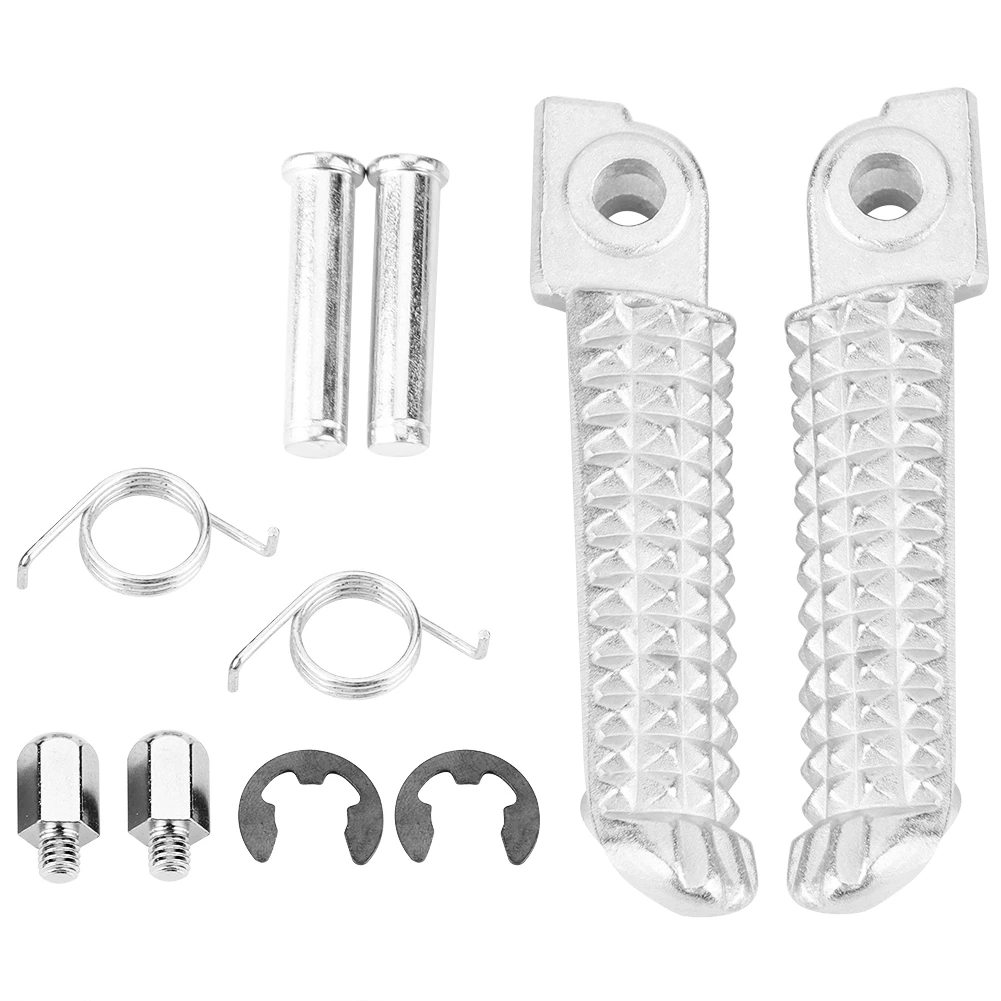 

1Pair Motorcycle Front Foot Pegs Footrest Plate for YZF1000 R1 YZF600 R6 FZR600