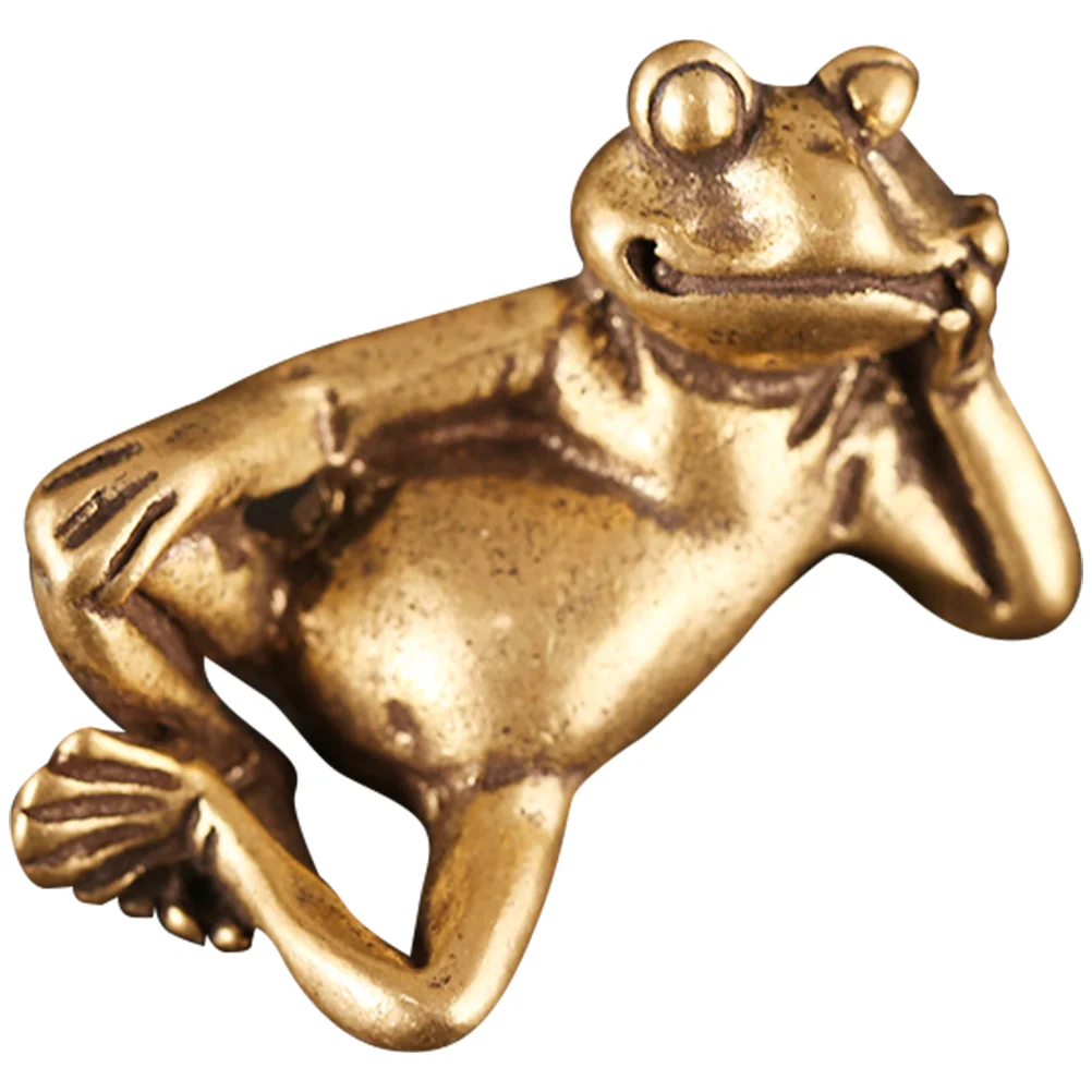 

Frog Sculpture Statue Brass Decor Frog Figure Frog Figurine Frog Statue Frog Ornaments Money Frog Meditation Frog Decorations