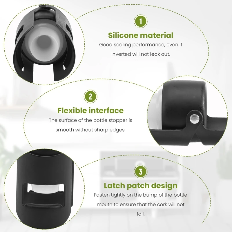 Пробка для шампанского Крышка бутылки Вакуумная пробка винных бутылок (3