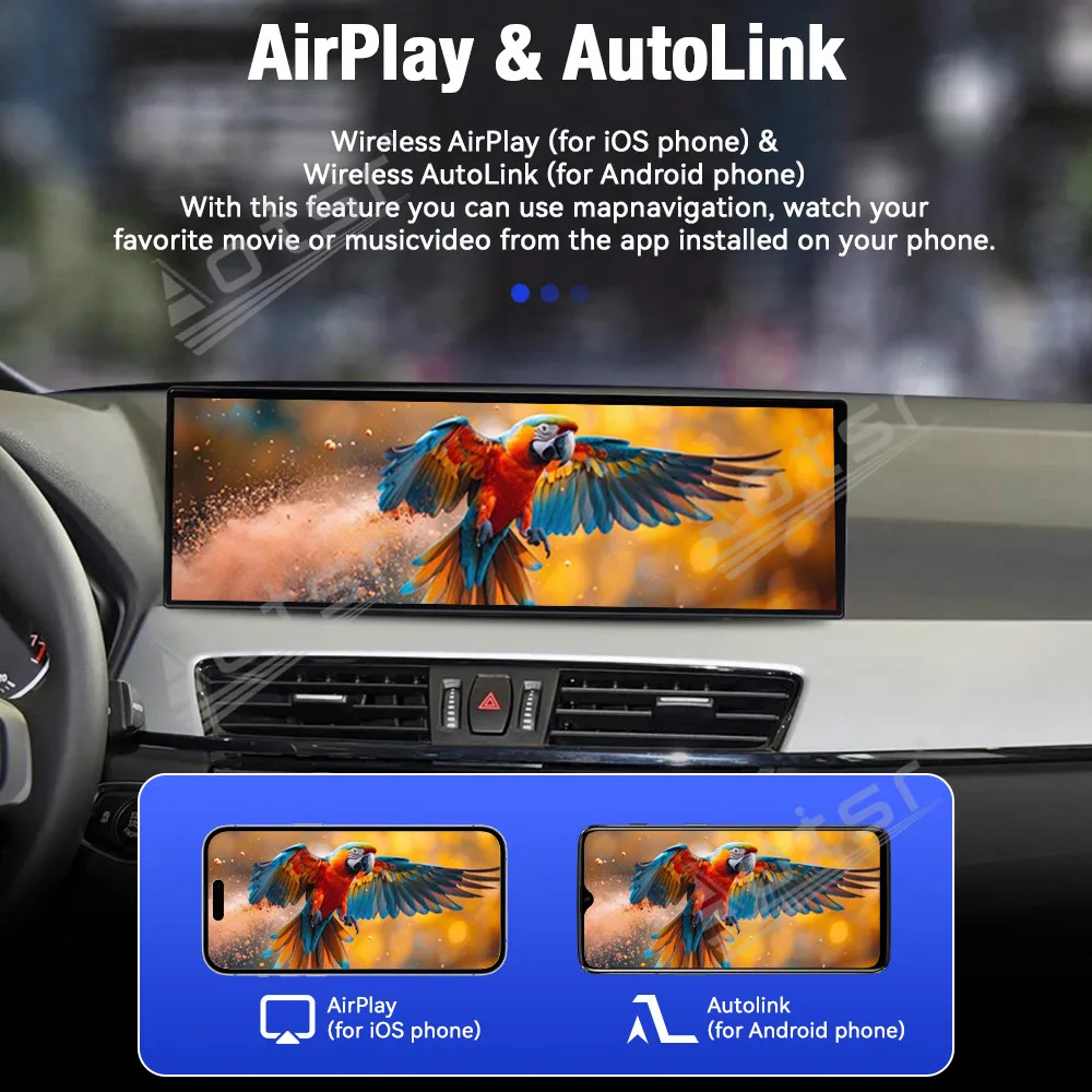 Фото 14,9-дюймовый Linux-плеер для BMW X1 F48 2016-2017 с беспроводным Apple CarPlay, Android Auto, HiCar, обновлением оригинальной системы Mirror Link №4