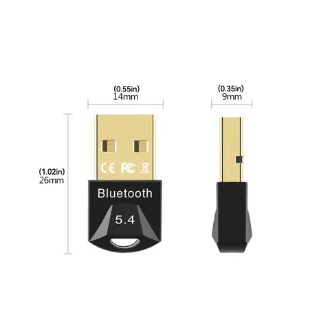USB-адаптер Bluetooth 5.4/5.3/5.1/5.0 для ПК, ноутбука, мыши, планшета, телефона, принтера, игрового динамика, беспроводной передачи приемника