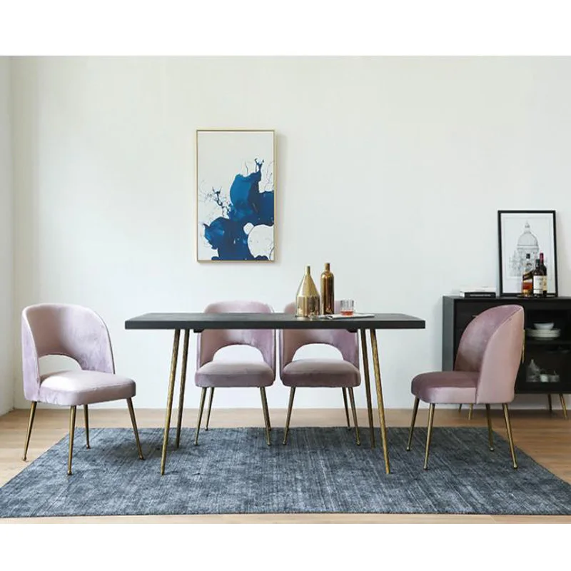 

cloth art metal chair coffee Nordic contracted