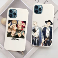 19 days anime phone case for iphone 11 12 13 mini pro xs max 8 7 6 6s plus x xr solid candy color case
