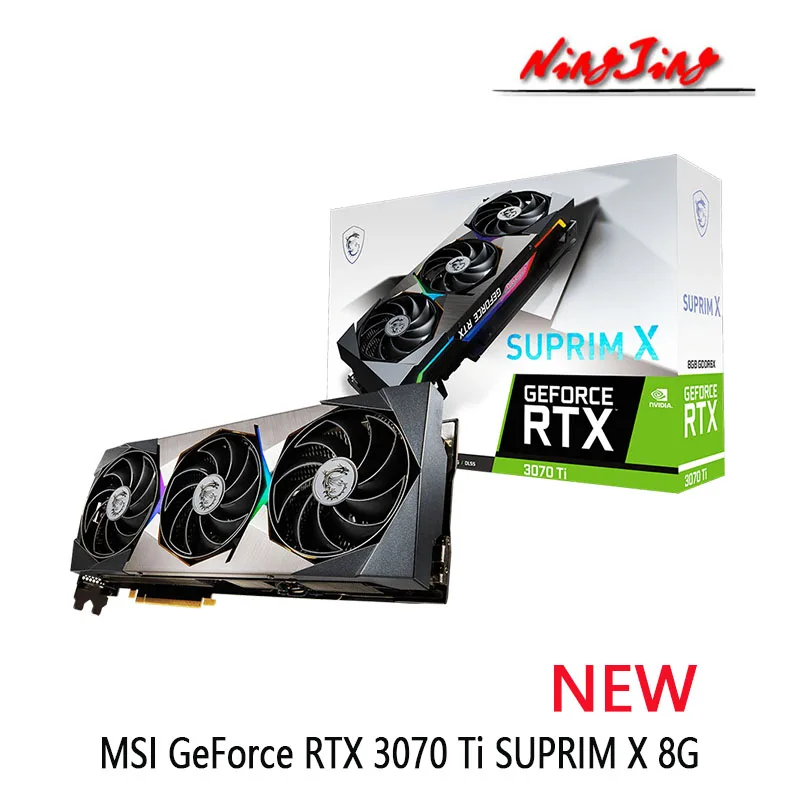Новый MSI GeForce RTX 3070 Ti SUPRIM X 8G LHR 3070TIi GDDR6X 19000 МГц 256 бит Поддержка процессора AMD Intel для