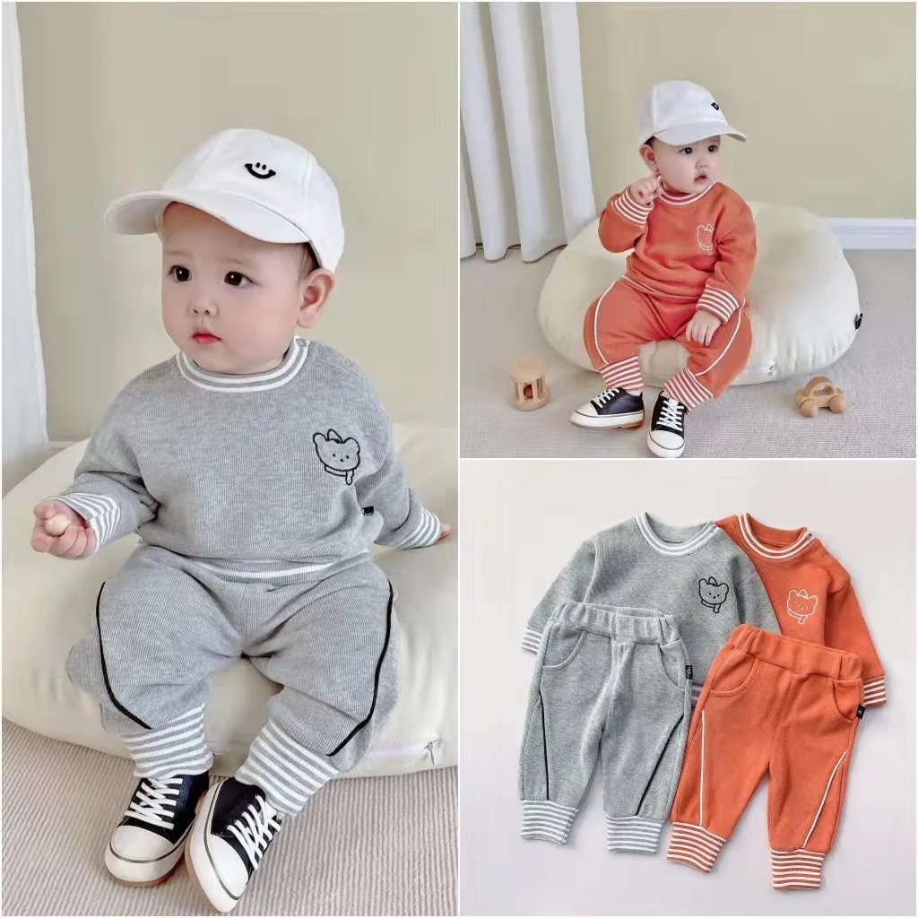 

New baby out clothing fashion boy baby two sets of newborn baby hoodie