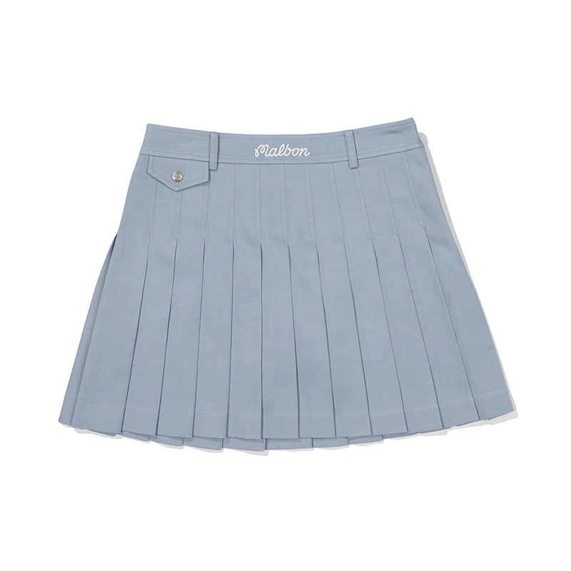 Summer Golf Wear Women South Korea Original Single Skirt High Waist Pleated Anti-glare Pants Skirt Outdoor Sports Golf Clothing