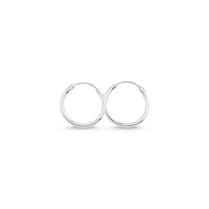 

Silver 925 Sterling 16mm Simple Ring Earrings