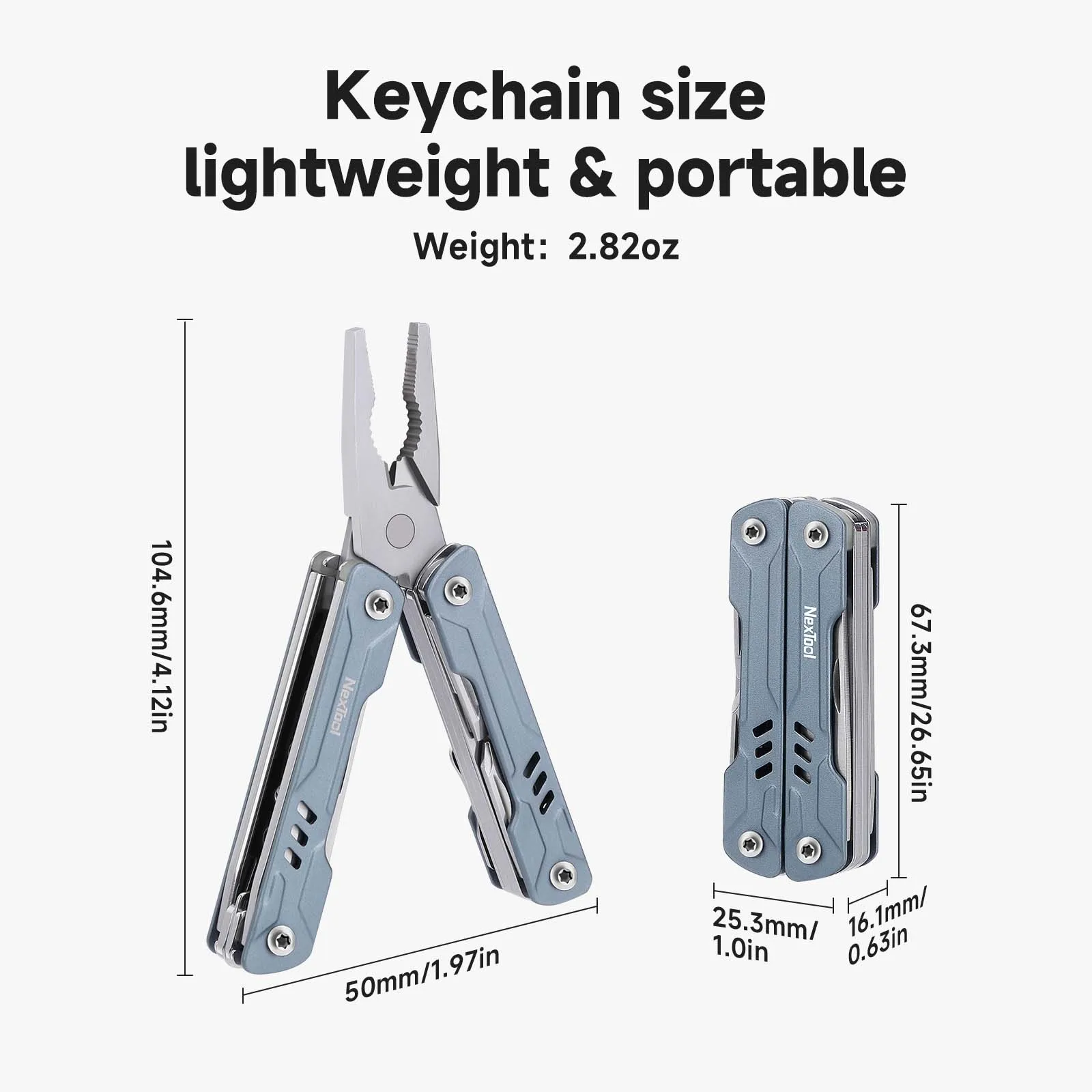Фото NexTool S11 Мини-матросские плоскогубцы 12-в-1 Мультитул Плоскогубцы Нож Складная карманная отвертка Ножницы Портативные EDC Ручные инструменты для улицы №5