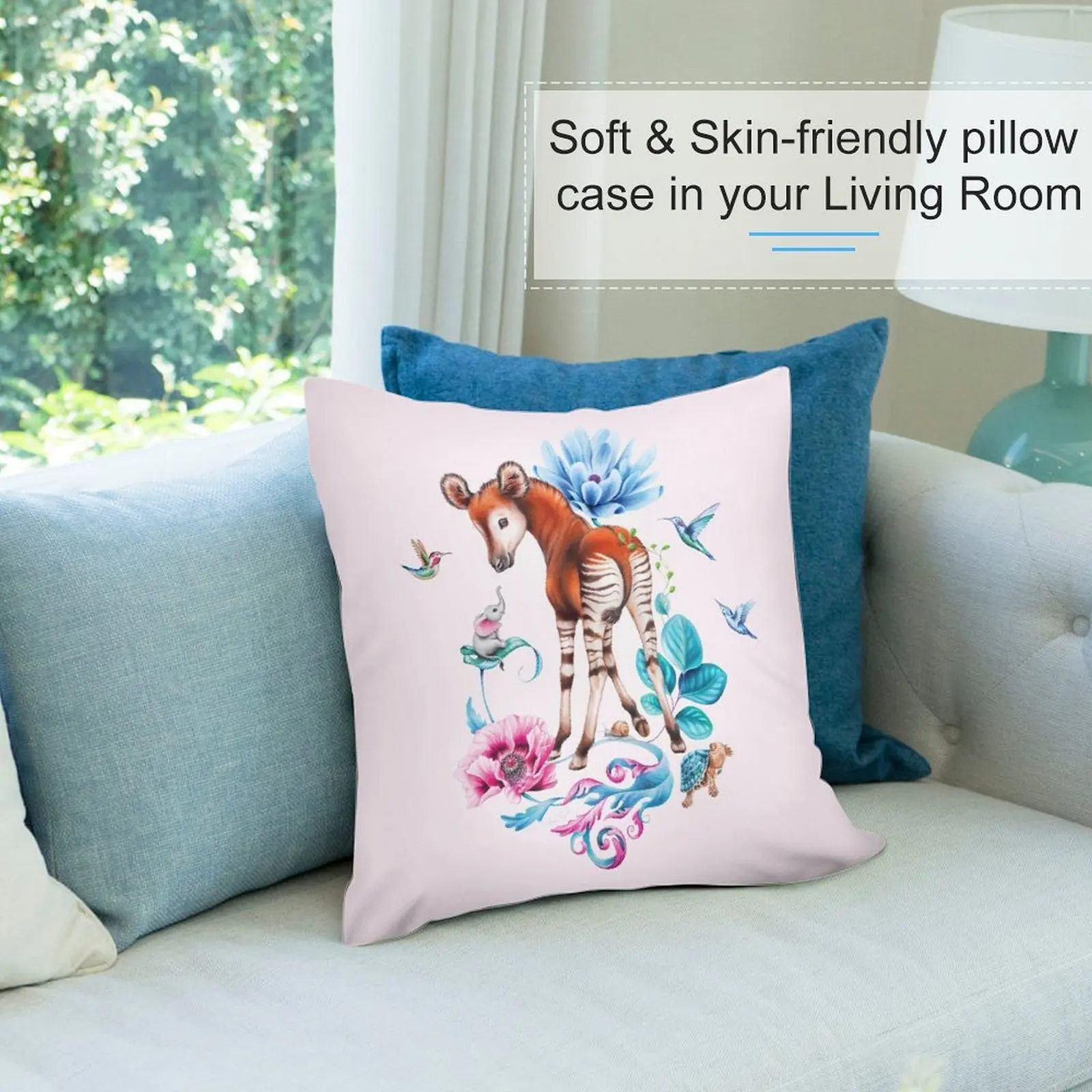 Декоративная подушка Young okapi от Марии тиqwah декоративные подушки для роскошного