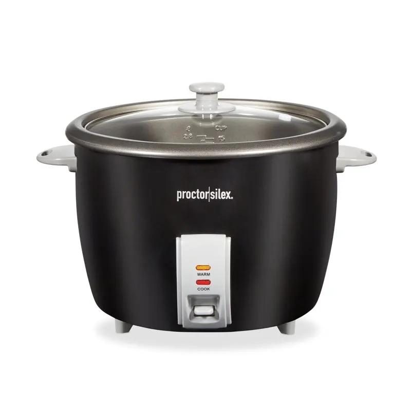 

HOT SALE 30 Cup Rice Cooker & Steamer Extra-Large Capacity Includes Accessories Black & Silver 37555 2023