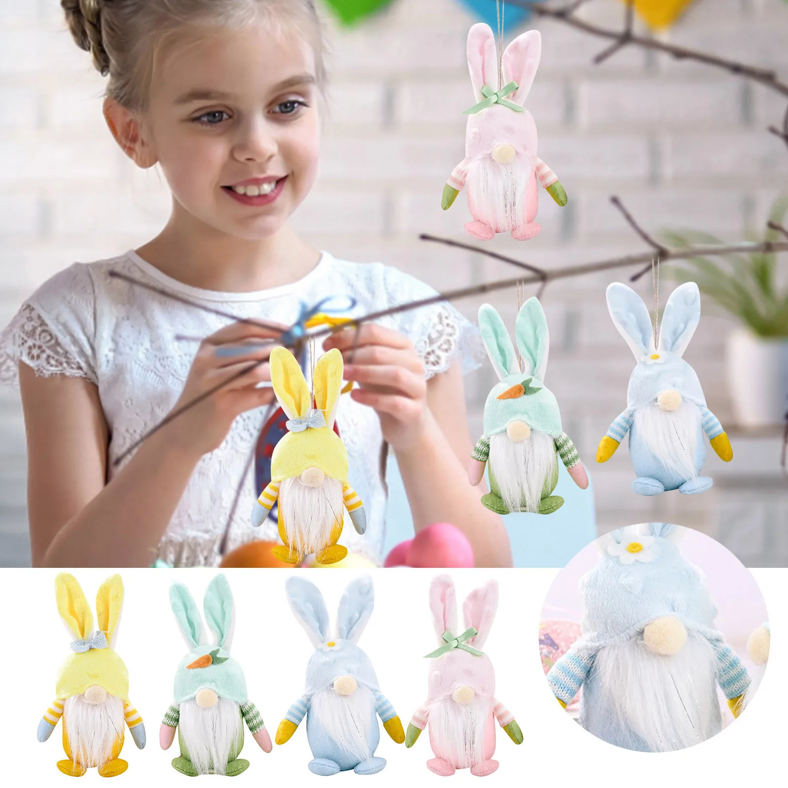 Современные плюшевые куклы Krolik из смолы с животными в современном стиле без лица