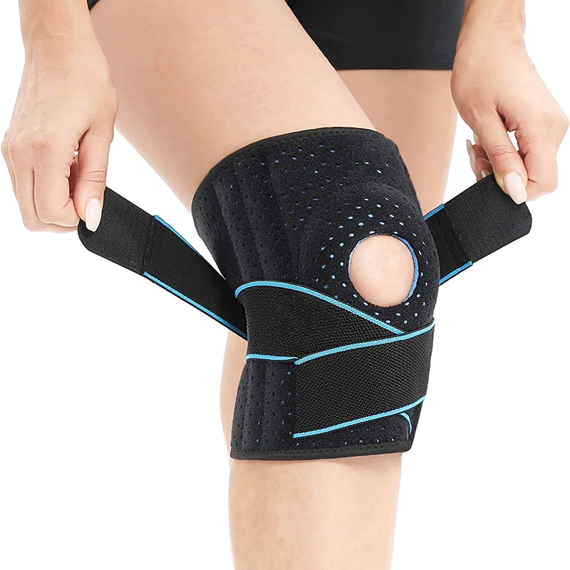 

Compression Knee Pad with Patella Gel Pad & Side Stabilizers Knee Support for Arthritis Joint Pain Sports Injury Recovery