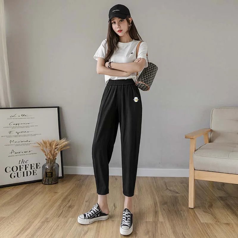 

Women's Clothing Wear Summer Haren Pants Sweatpants For Women Malbon Golf Sport Thin Solid Color Streetwear Loose Wide Leg Top