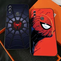 marvel spider man phone case for huawei honor 7a 7x 8 8x 8c 9 v9 9a 9x 9 lite 9x lite coque silicone cover back liquid silicon