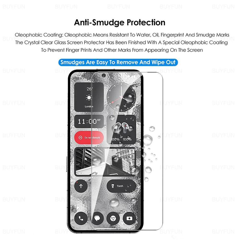 Закаленное стекло для телефона (2) 2 А 3 шт. 9H NothingPhone A A2 Two No Thing Phone2 Phone2a защита экрана