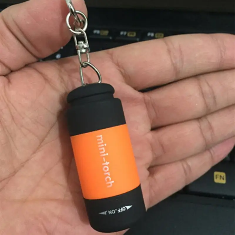

Светодиодный мини-фонарик, портативный USB Перезаряжаемый Карманный фонарик для ключей, водонепроницаемый фонарь для наружного освещения, Походов, Кемпинга