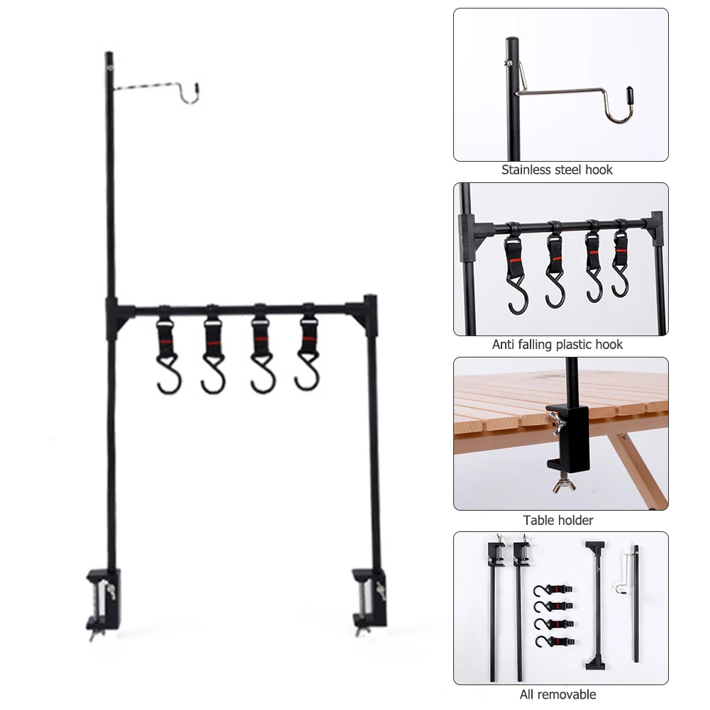 

Складная подвесная полка для кемпинга, кухонная посуда, портативная вешалка для хранения одежды, стойка для хранения