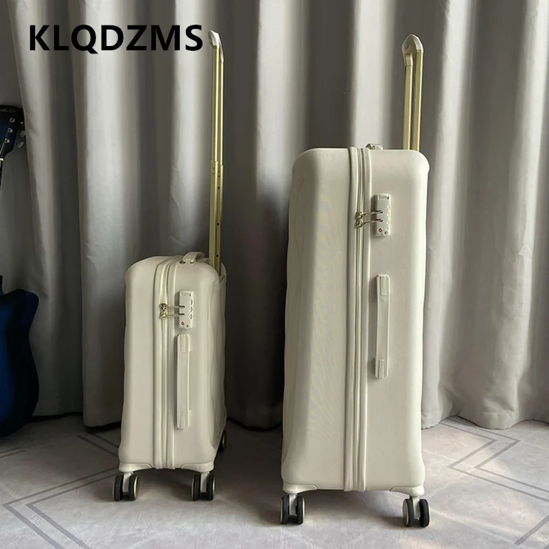 Фото KLQDZMS Новый 20-дюймовый 29-дюймовый чемодан на колесиках большой емкости, мужской посадочный ящик для ПК, студенческий ящик для паролей, женская ручная кладь, дорожный багаж №3