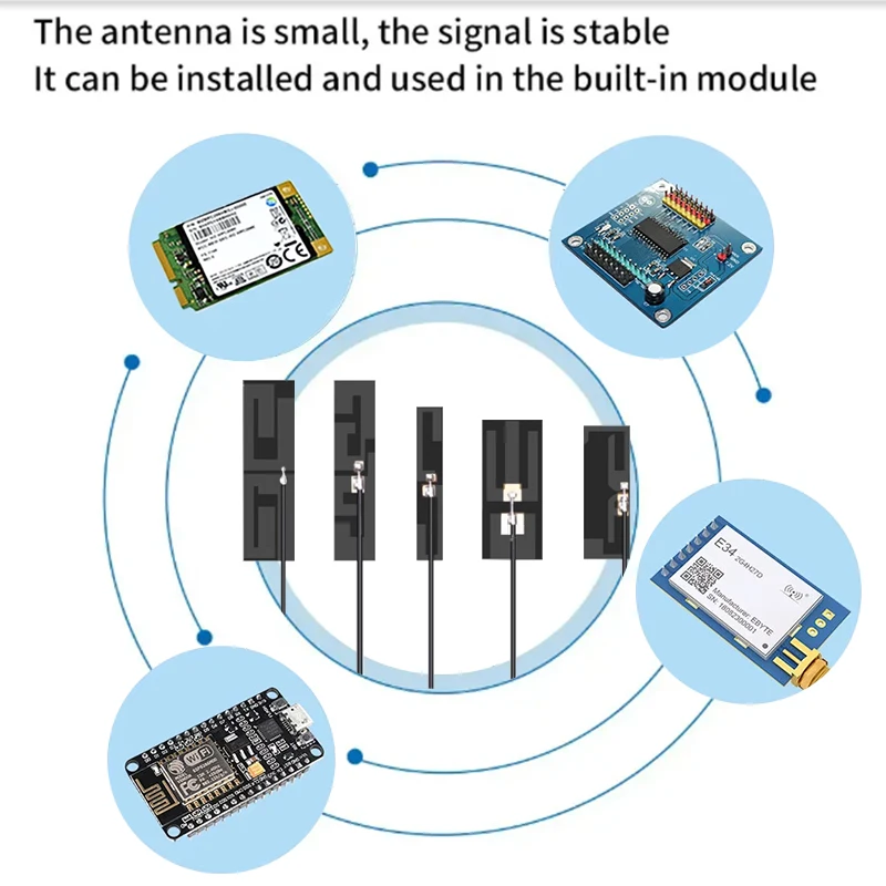 10 шт. внутренняя 2 4G 5G 5 8G двухдиапазонная печатная плата FPC 8DBI антенна встроенная