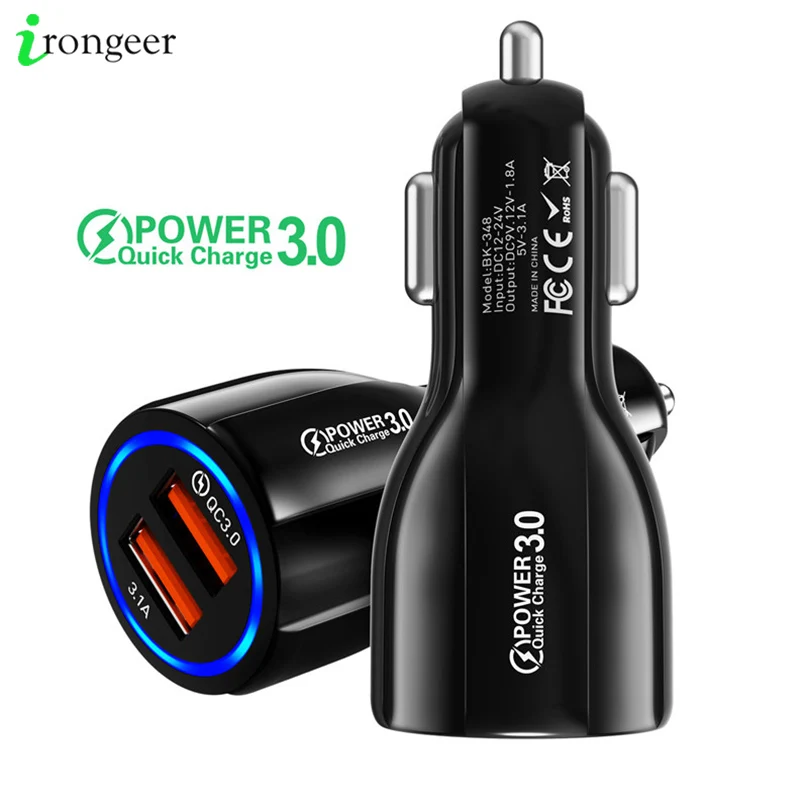 

PD USB Charger 2 ports Type C Car charger Fast Charging Car Phone Adapter for iPhone 13 12 Xiaomi 11 12 Samsung Quick Charge 3.0