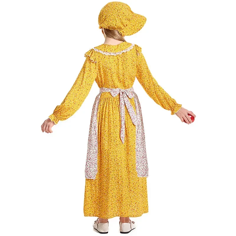 Детское колониальное платье прерий-пионера для девочек идиллическое