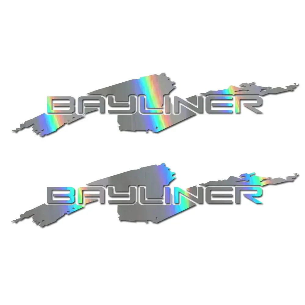 

Набор из двух виниловых наклеек для корпуса лодки Bayliner, наклейки на бампер