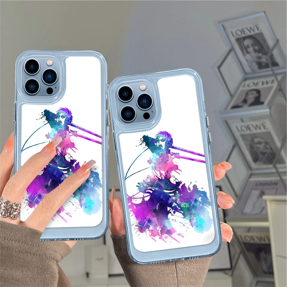 

Anime Transparent Phone Case for iPhone 14 13 12 11 Pro Max Mini XS XR X Clear Shell Back Cover for iPhone14promax Coque Fundas