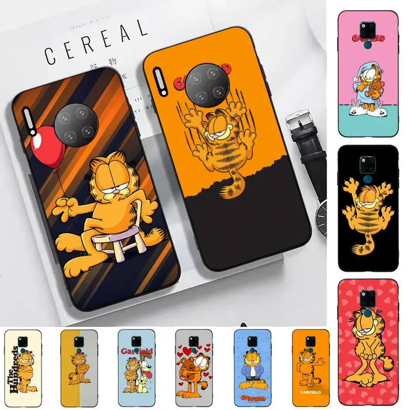 

BANDAI Garfield Phone Case for Huawei Mate 20 10 9 40 30 lite pro X Nova 2 3i 7se