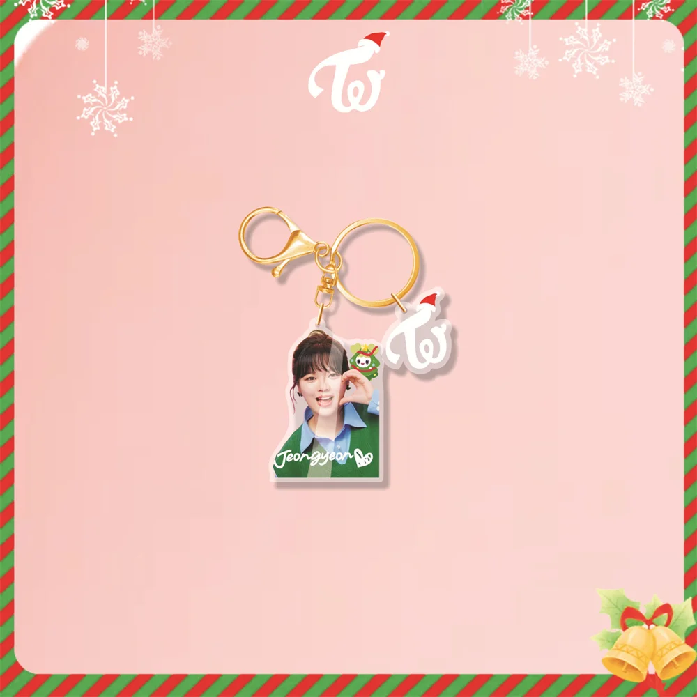 Kpop MOMO Рождественский брелок для ключей TZUYU DAHYUN Мина JIHYO SANA сумка Подвеска
