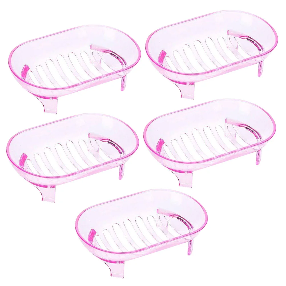 

5pcs Draining Case Creative Holder Rack Storage Container Tray for Home Bathroom