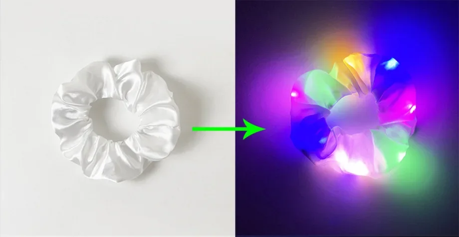 

MOONBIFFY LED светящиеся резинки для волос