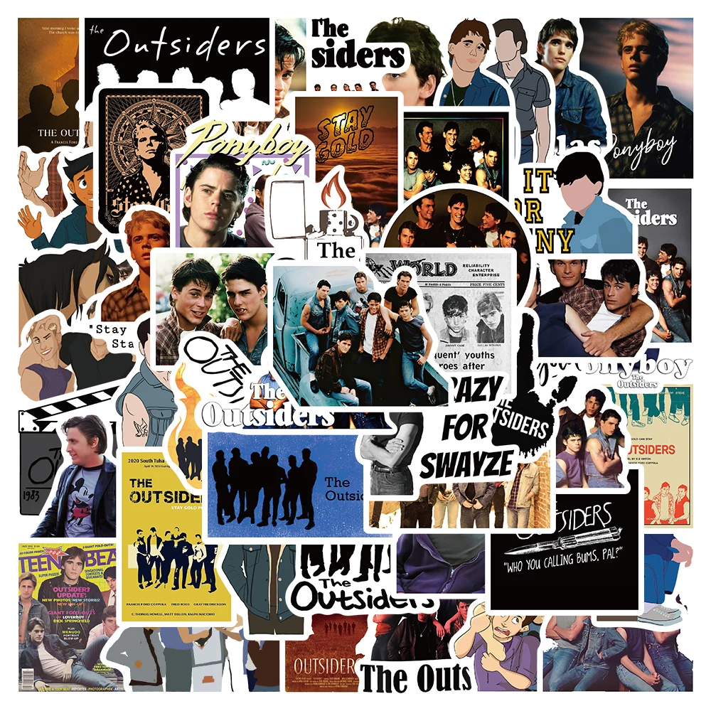 10/50Pcs TV Series The Outsiders Stickers Waterproof Vinyl For Laptop Motorcycle Helmet Skateboard Luggage Decals Kids Toy