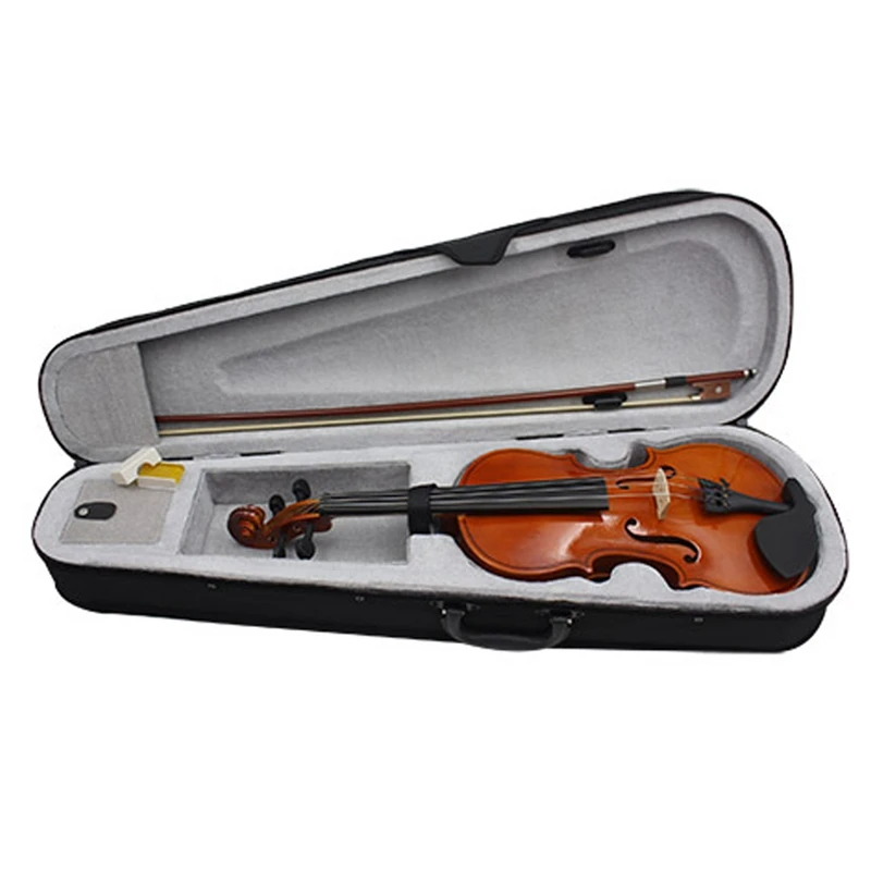 

Wooden Violin: Solid Wood Popularization Violin, Beginner Practice Violin